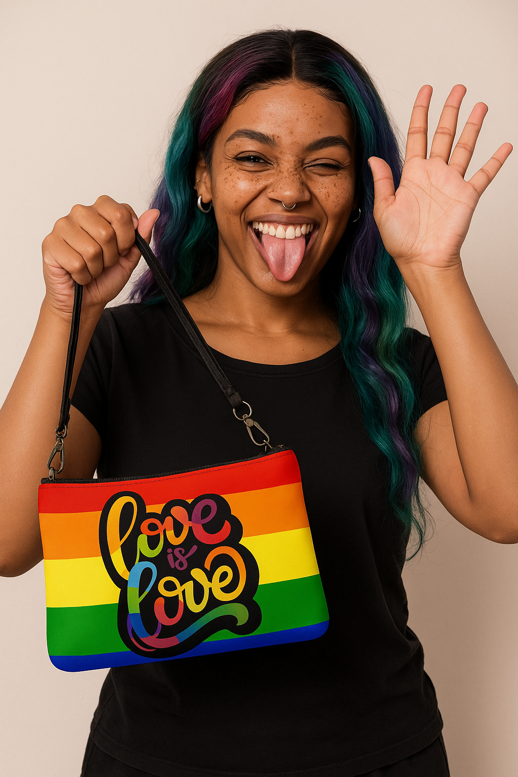 'Love Is Love' Crossbody Shoulder Strap Bag