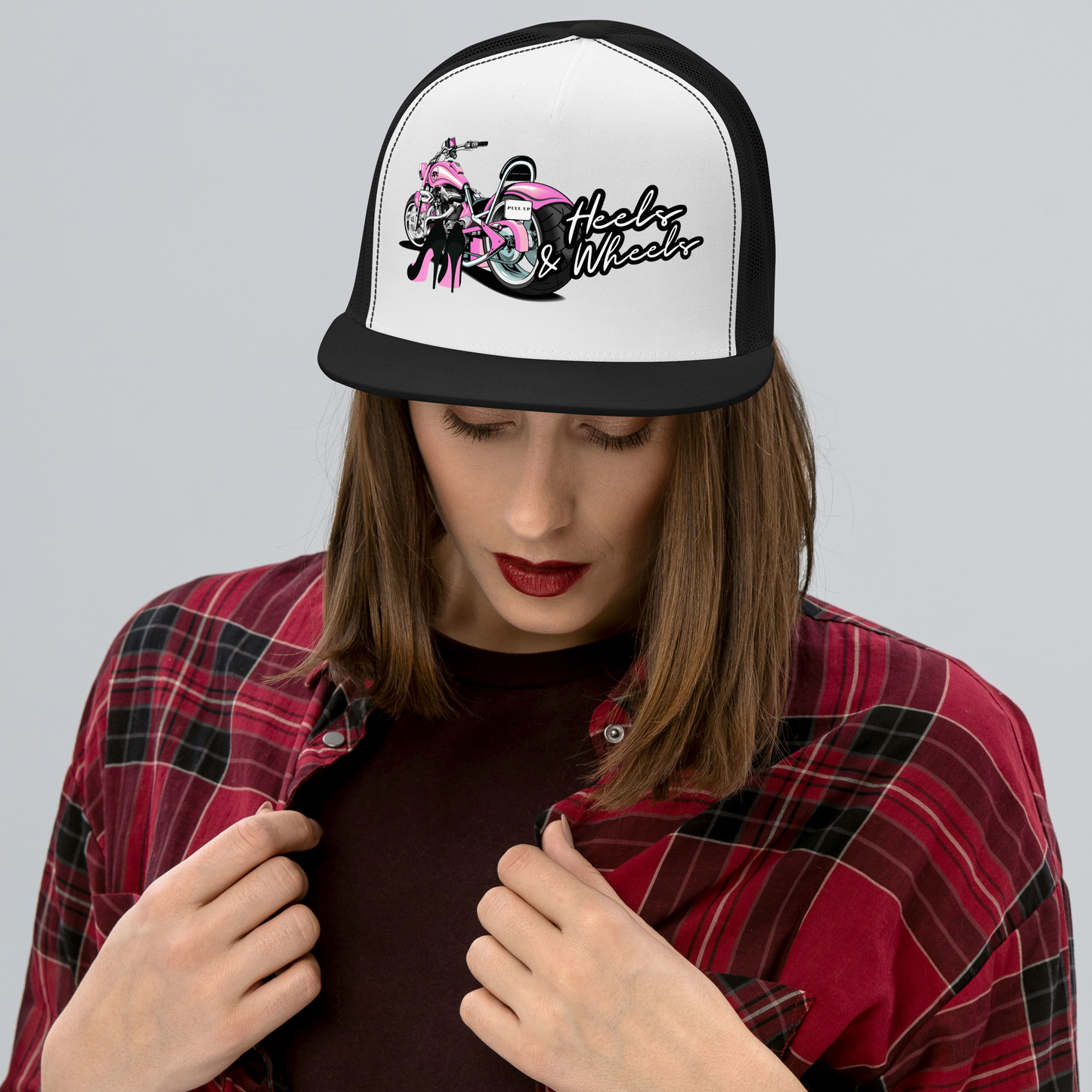 Heels & Wheels Retro Snapback Trucker Hat