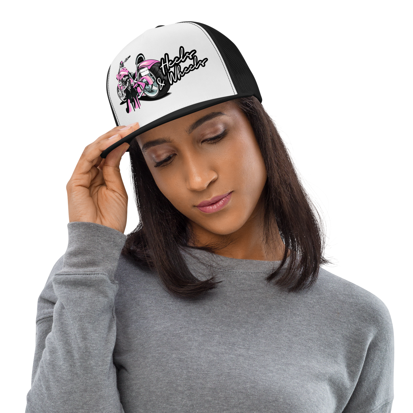 Heels & Wheels Retro Snapback Trucker Hat