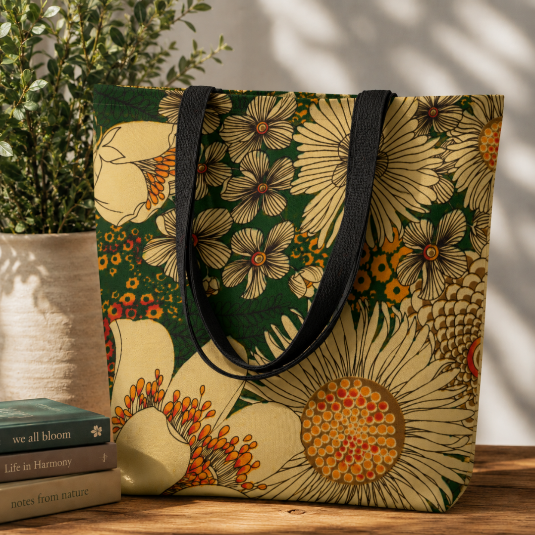 Bundle Deal: Vintage Bloom Tote Bag + Bucket Hat