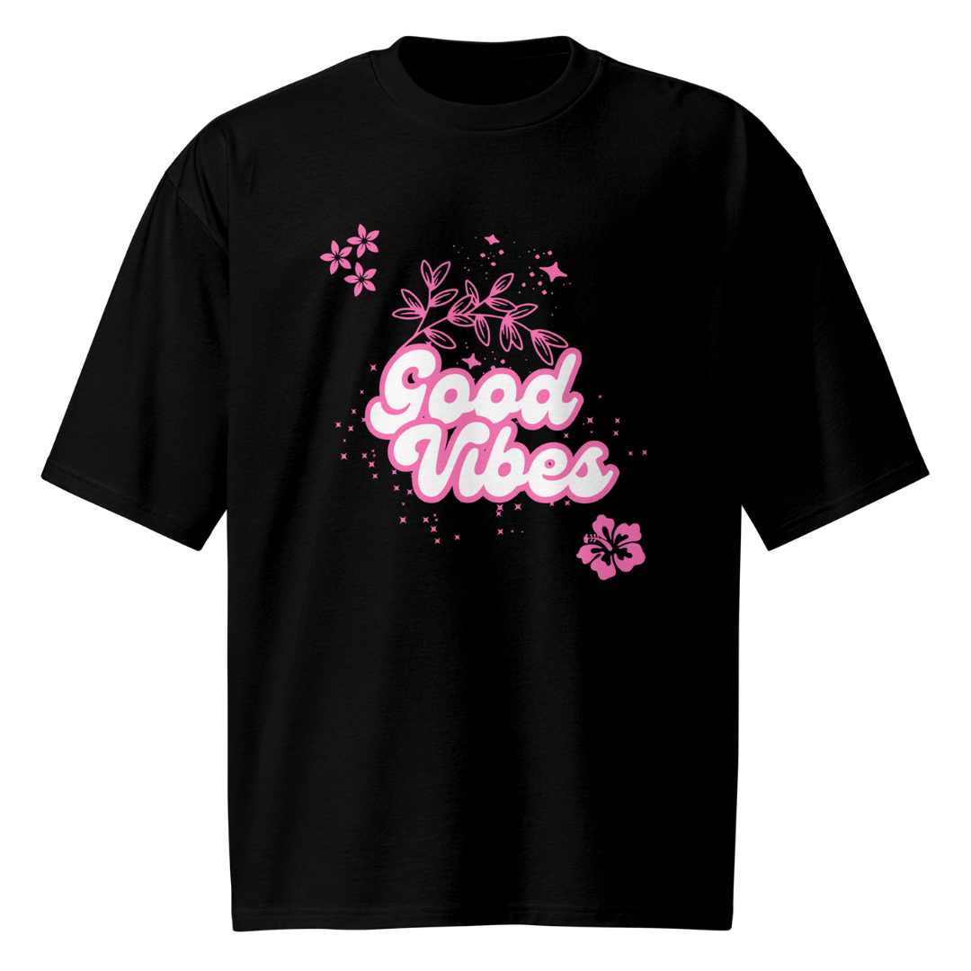 Good Vibes 😎 Oversized Heavyweight Women's T-shirt