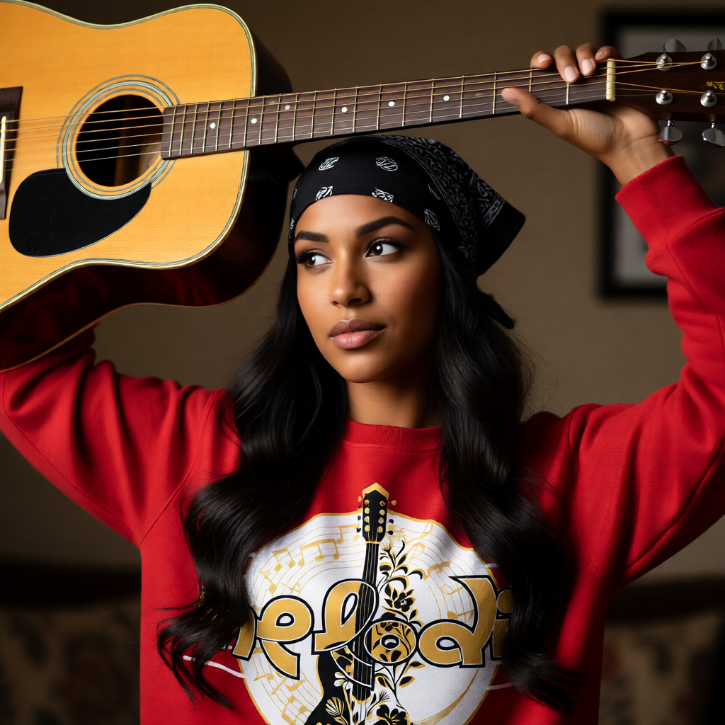 'Melodic Vibes' Women's Sweatshirt