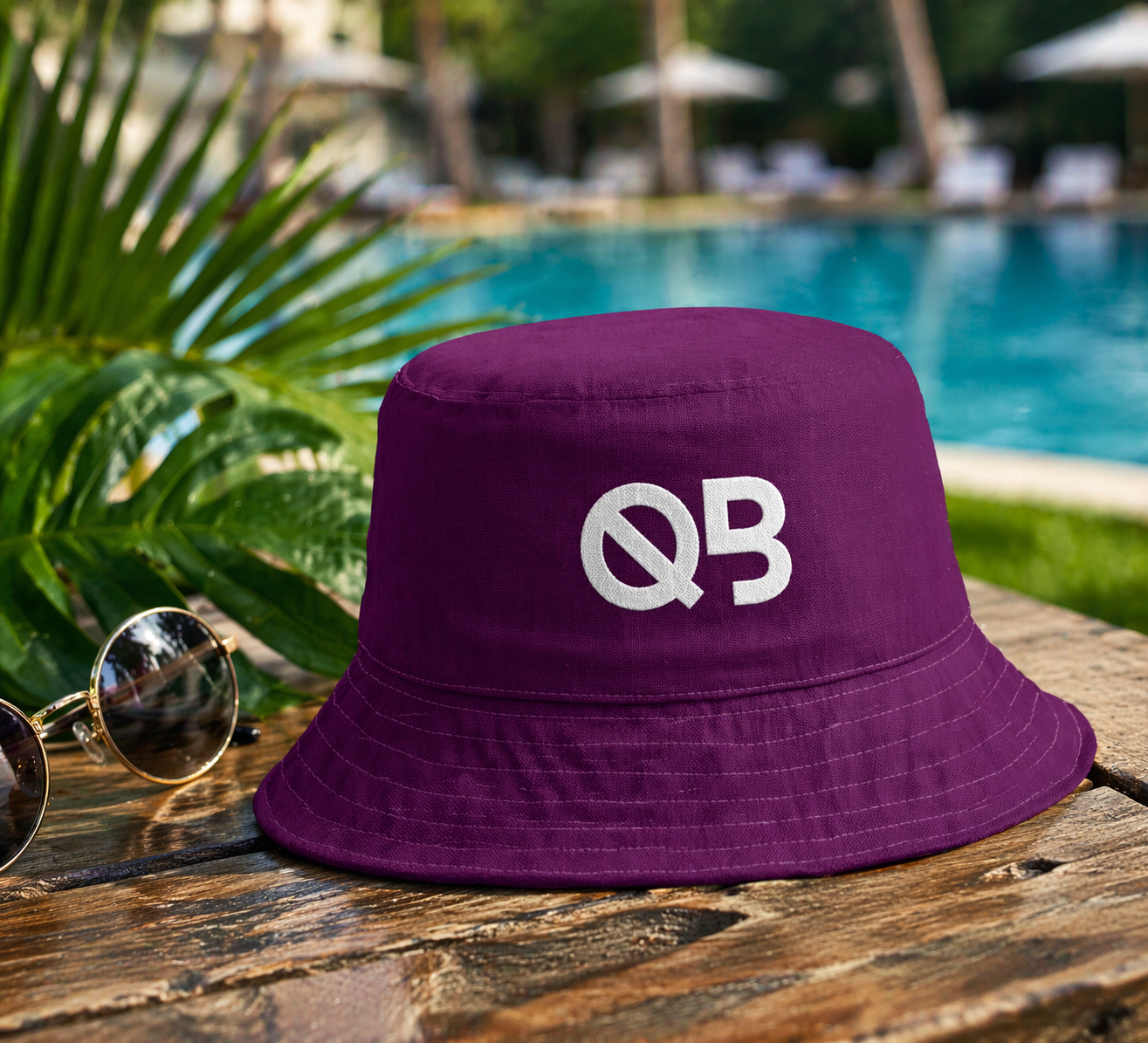 Tyrian Purple Reversible Bucket Hat