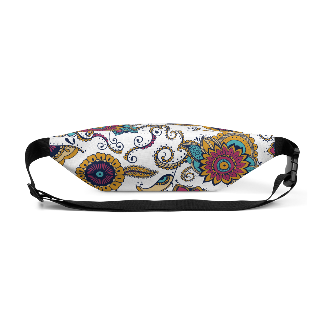 Bundle Deal: Tyrian Purple Reversible Bucket Hat + Abstract Fanny Pack Hip Bum Waist Bag