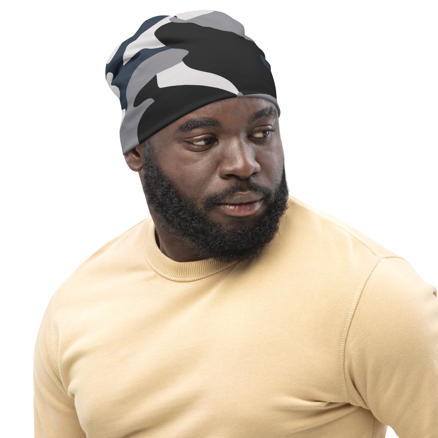 Double Layered Camo Beanie