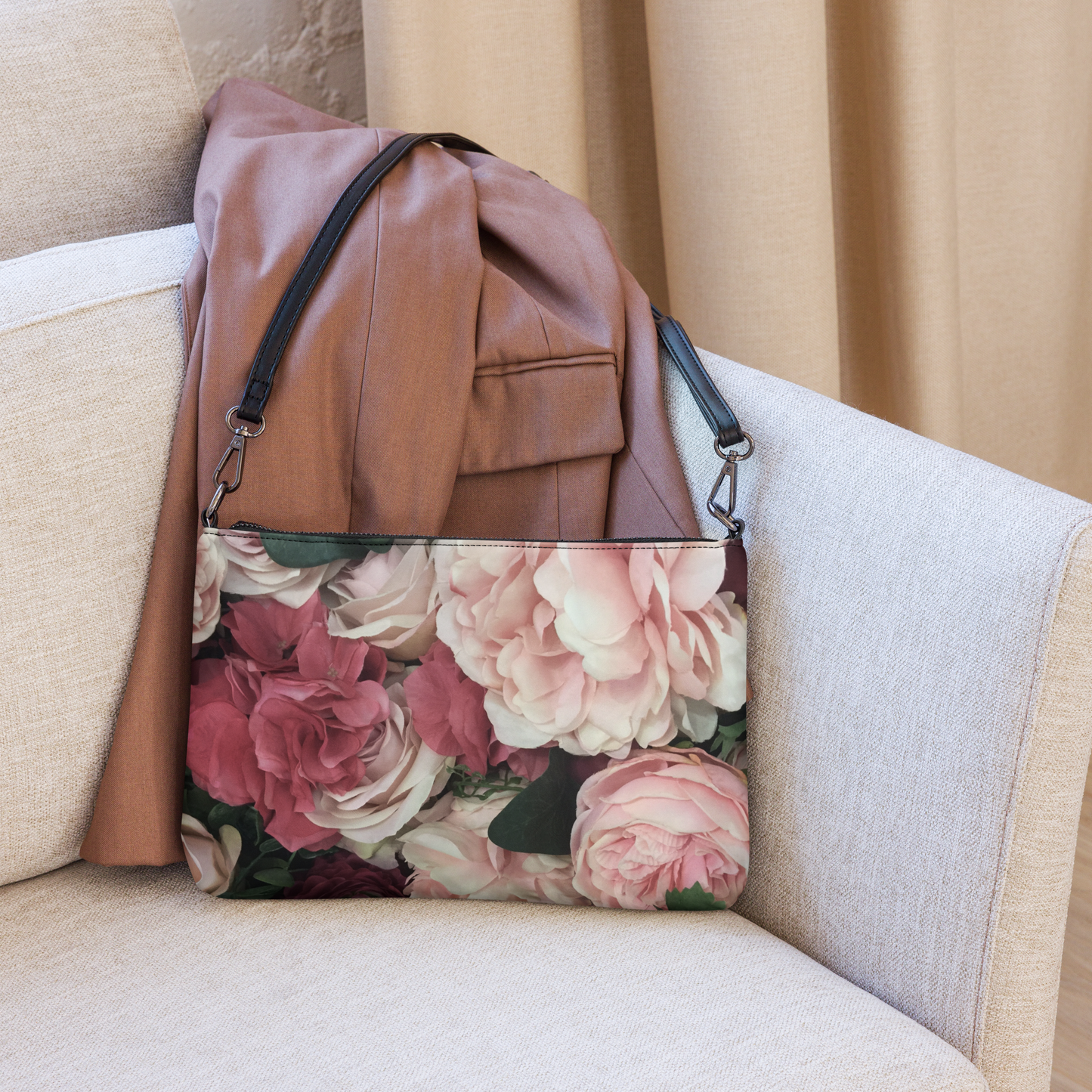 Versatile Crossbody Bag with Wrist Strap