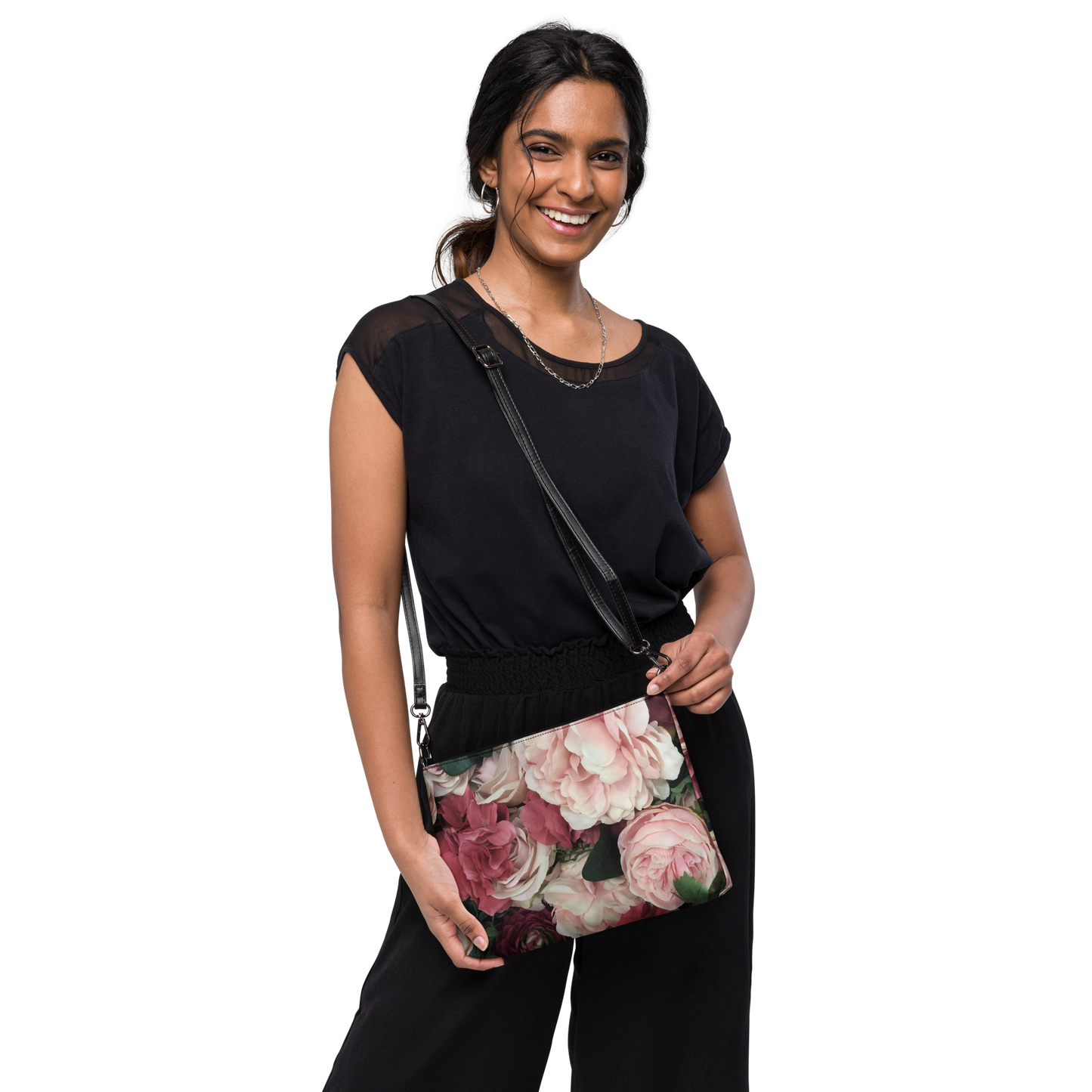 Versatile Crossbody Bag with Wrist Strap