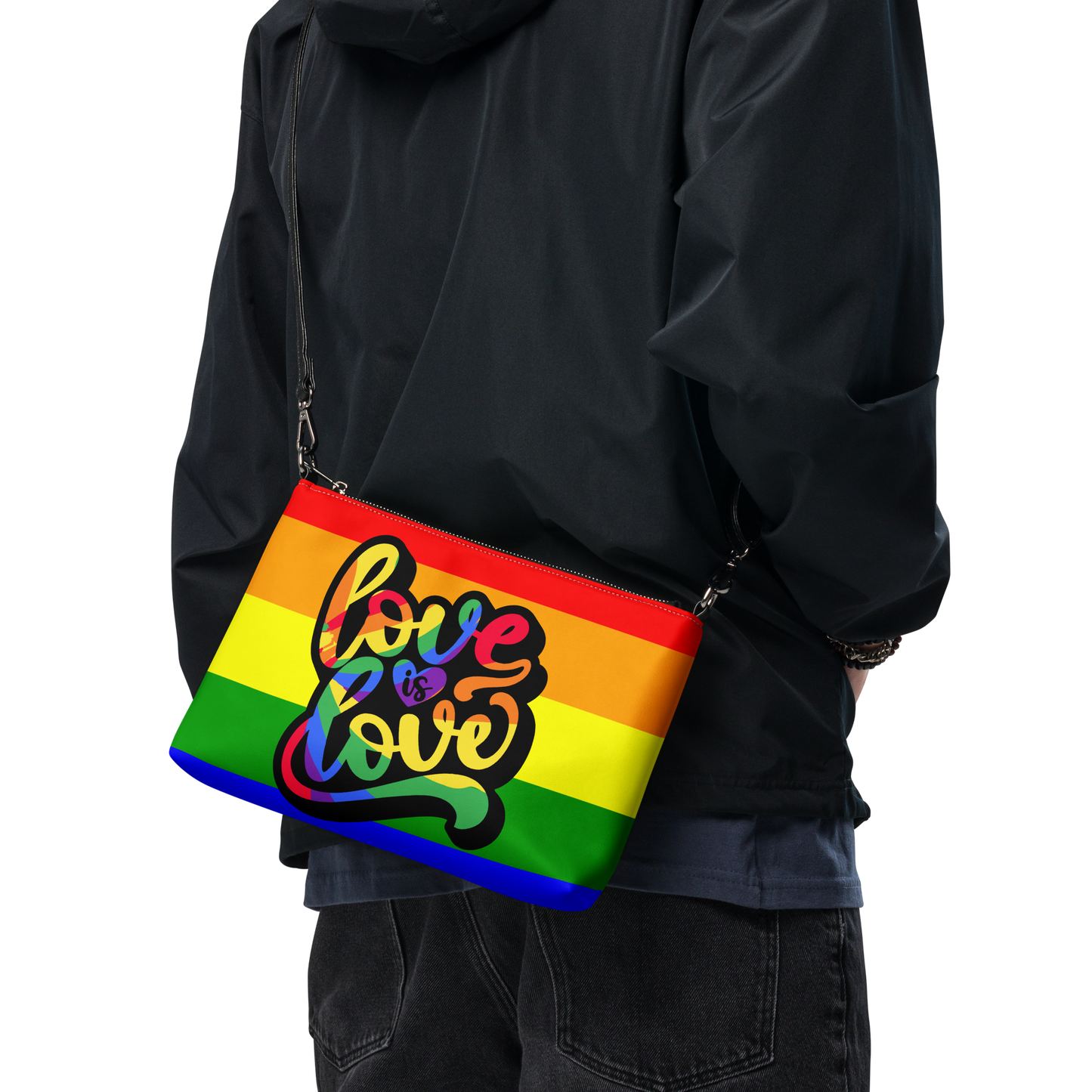 'Love Is Love' Crossbody Shoulder Strap Bag
