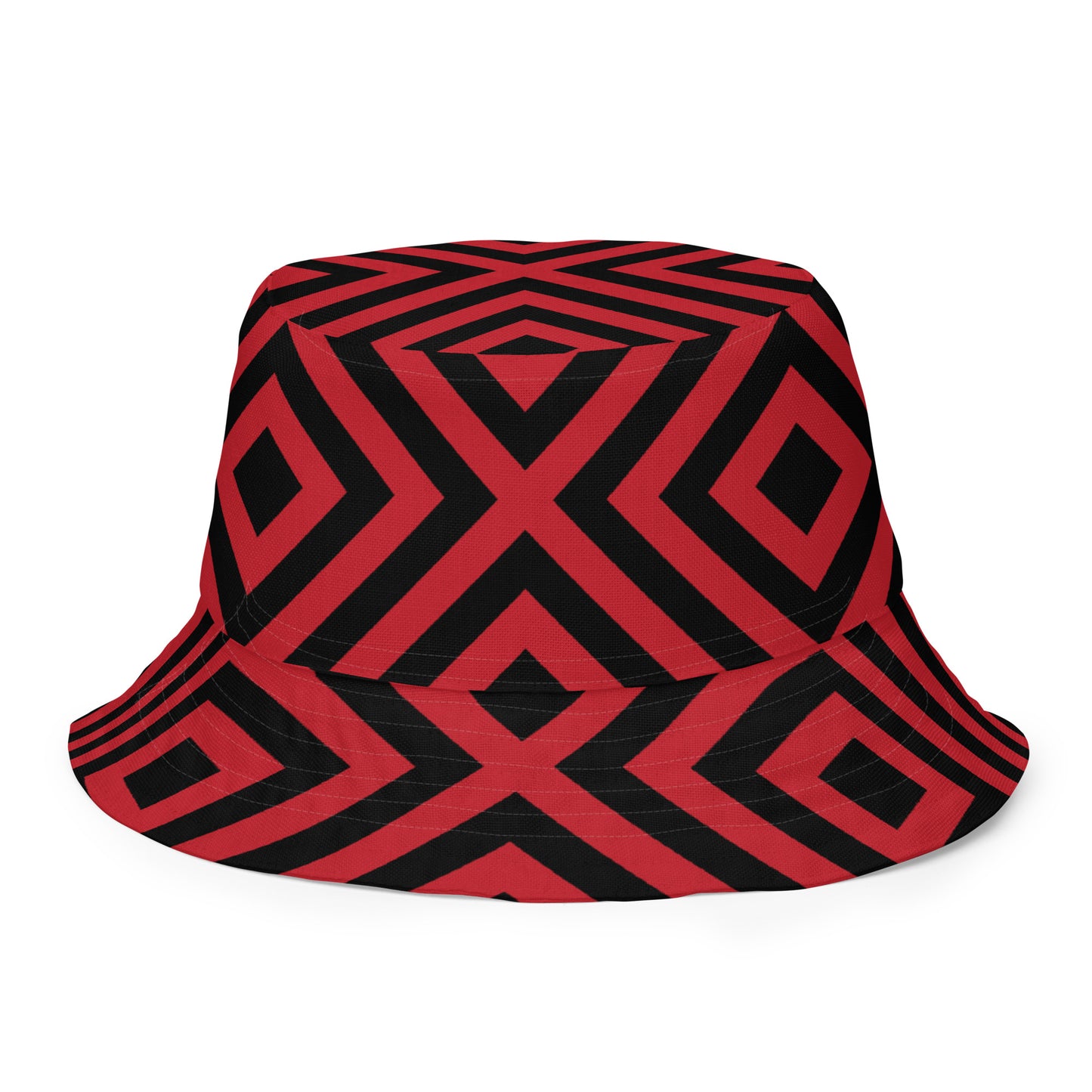Red & Black 2-in-1 Reversible Bucket Hat