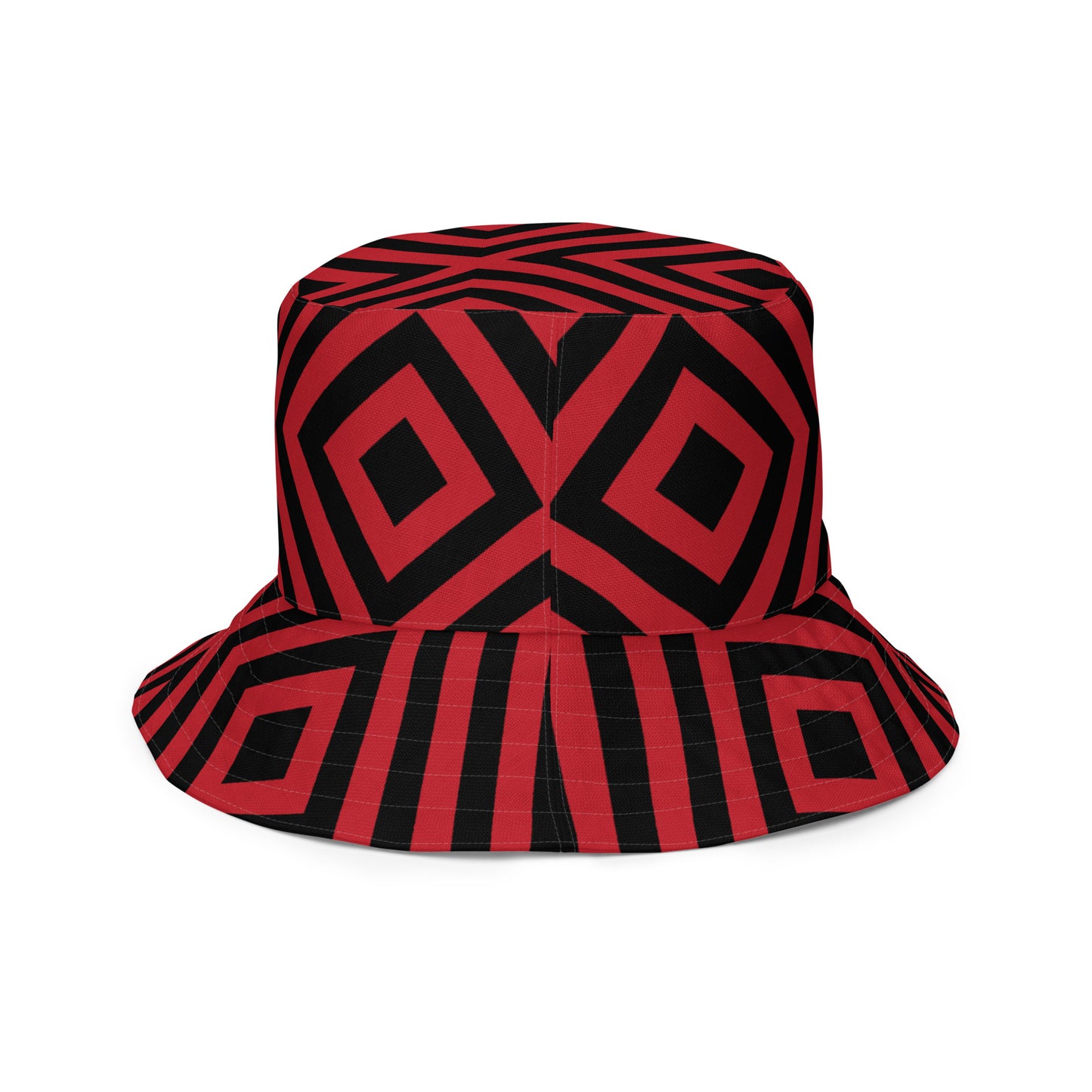Red & Black 2-in-1 Reversible Bucket Hat