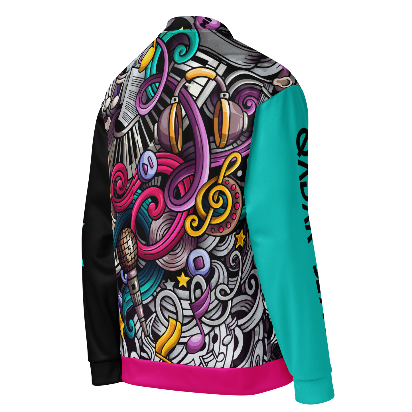 Rhythmic Vibes Bomber Jacket 🎶🔥