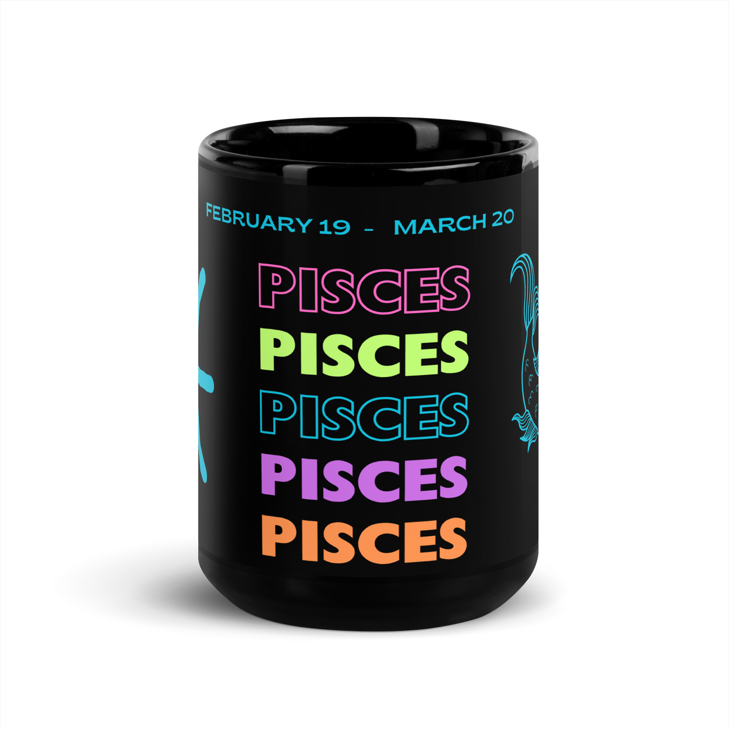 Pisces Ceramic Zodiac Mug 15 oz