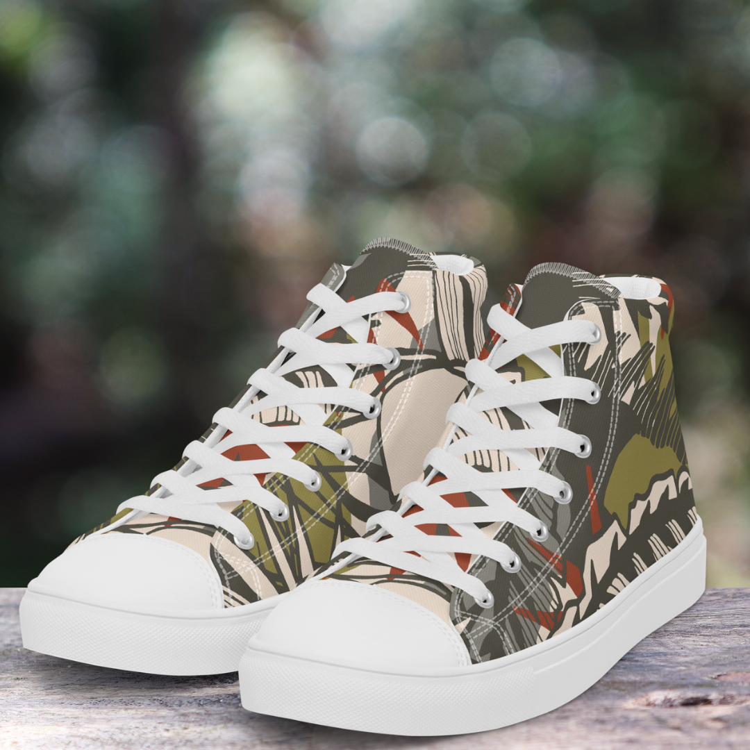 Foliage High Top Men's Canvas Sneakers