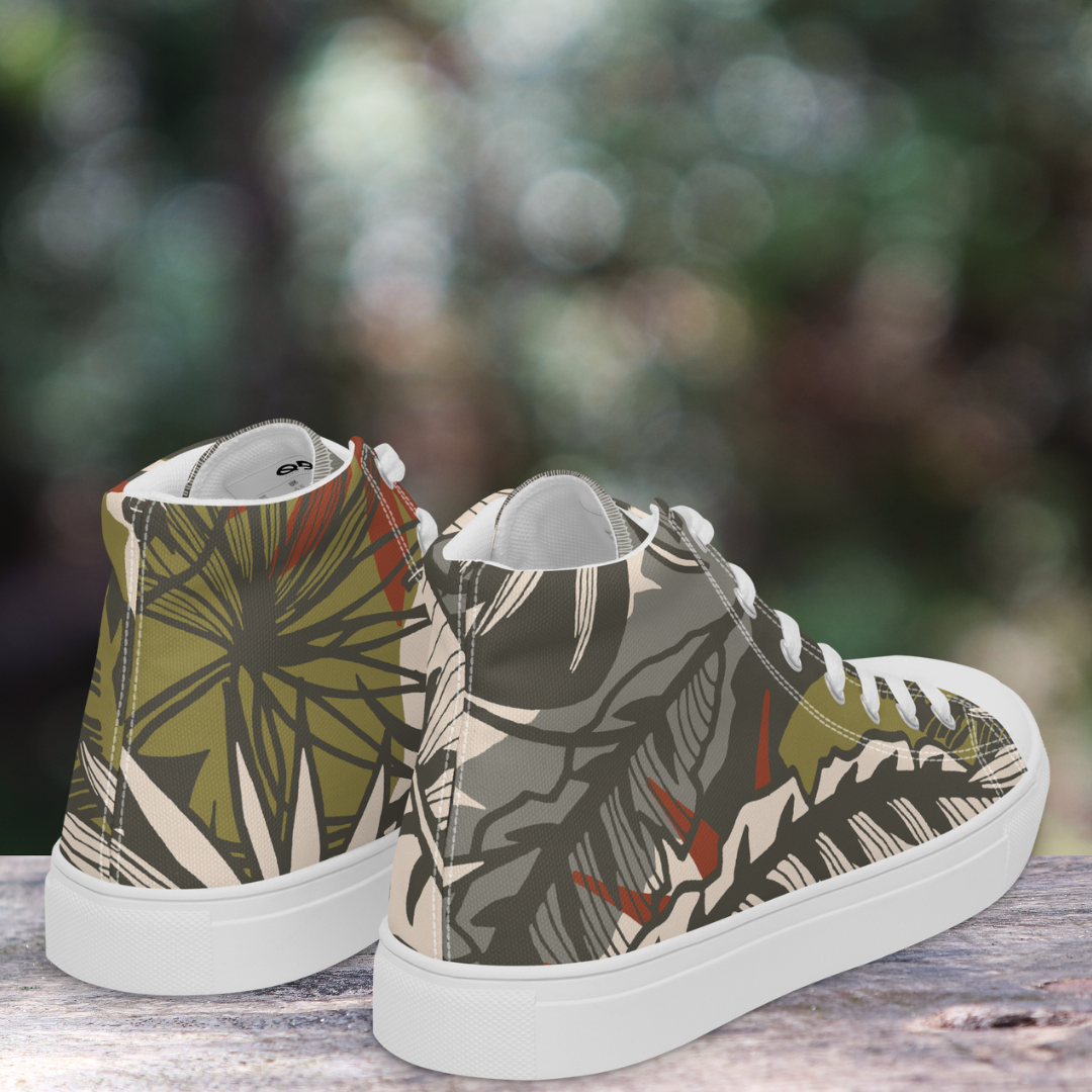 Foliage High Top Men's Canvas Sneakers