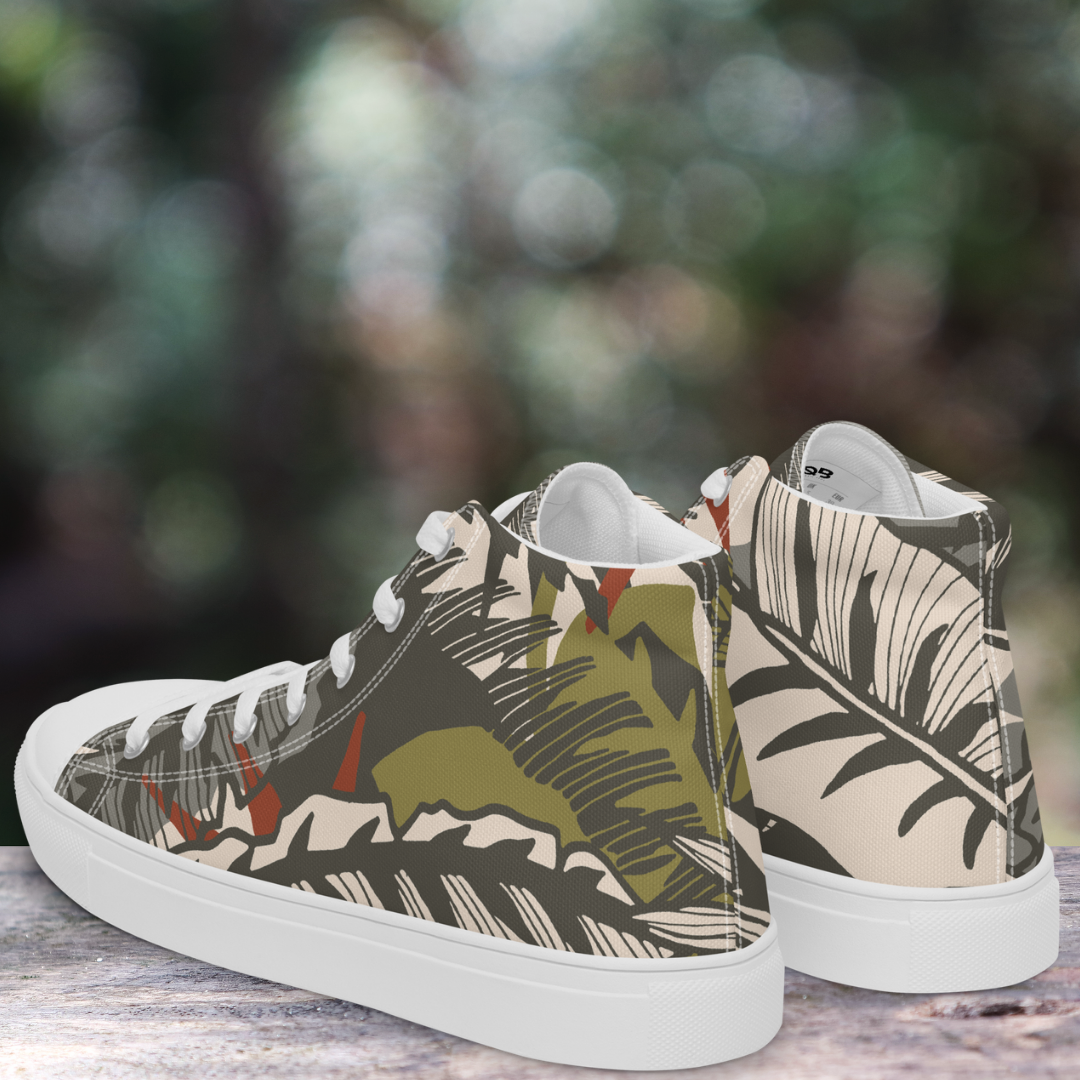 Foliage High Top Men's Canvas Sneakers
