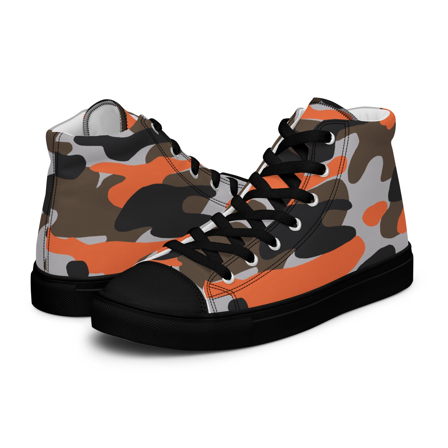 Camo High Top Men's Canvas Sneakers