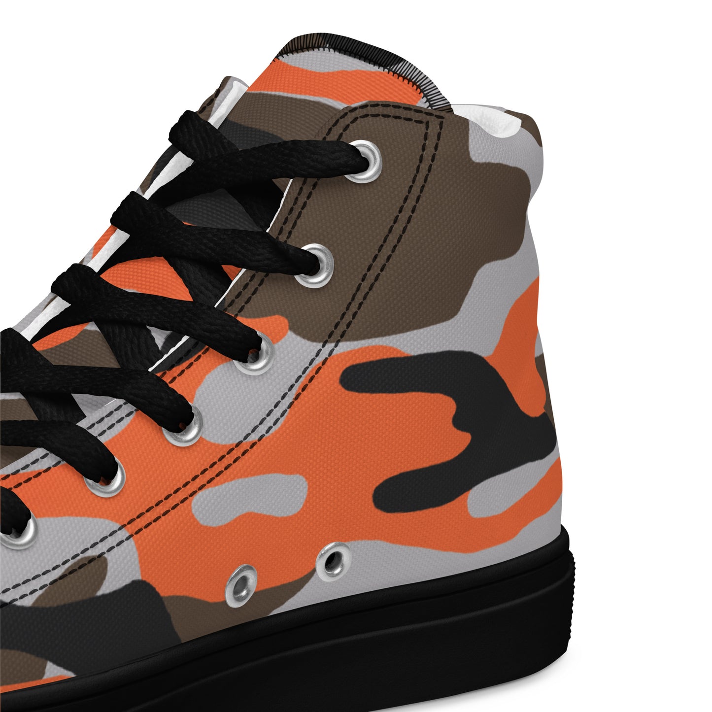 Camo High Top Men's Canvas Sneakers