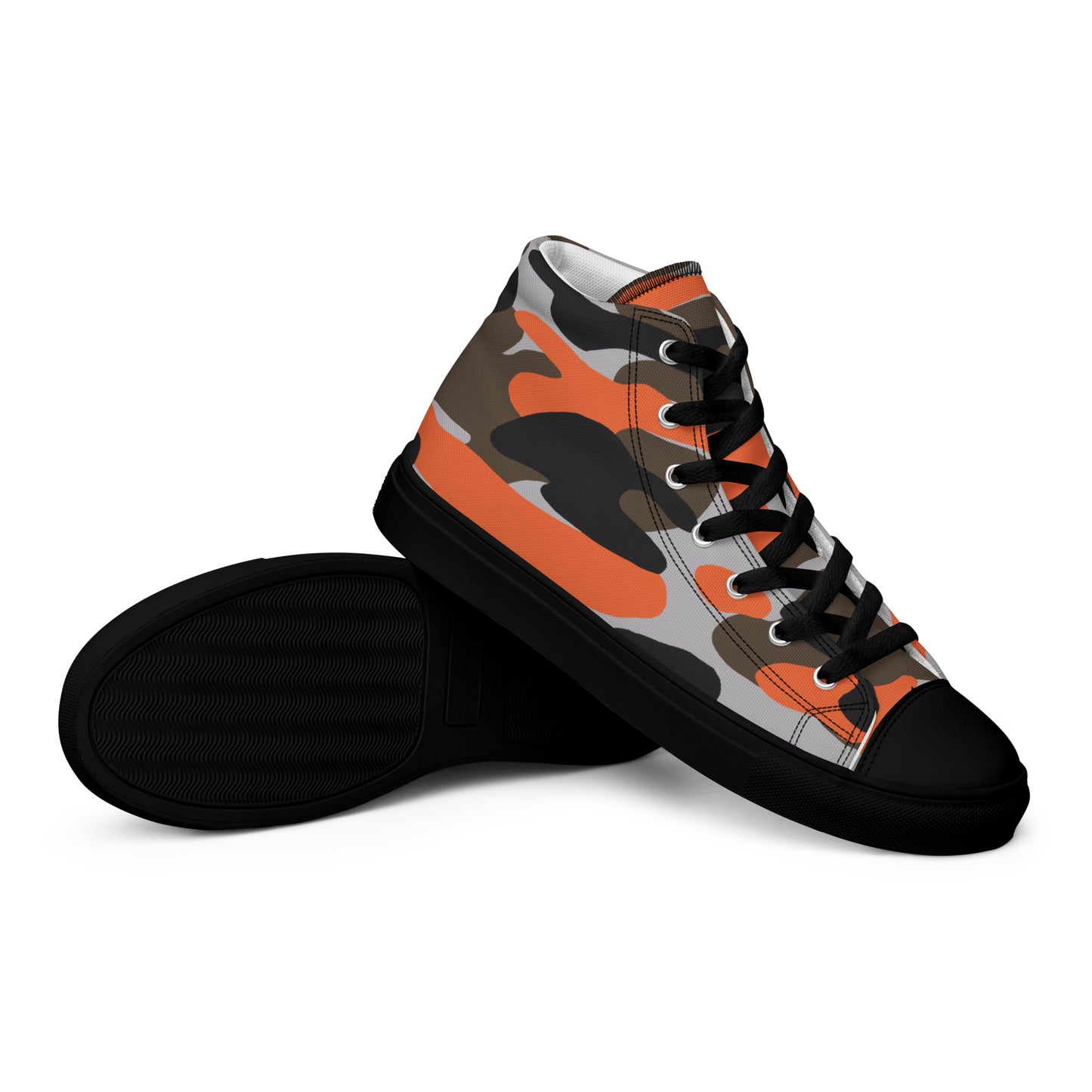 Camo High Top Men's Canvas Sneakers