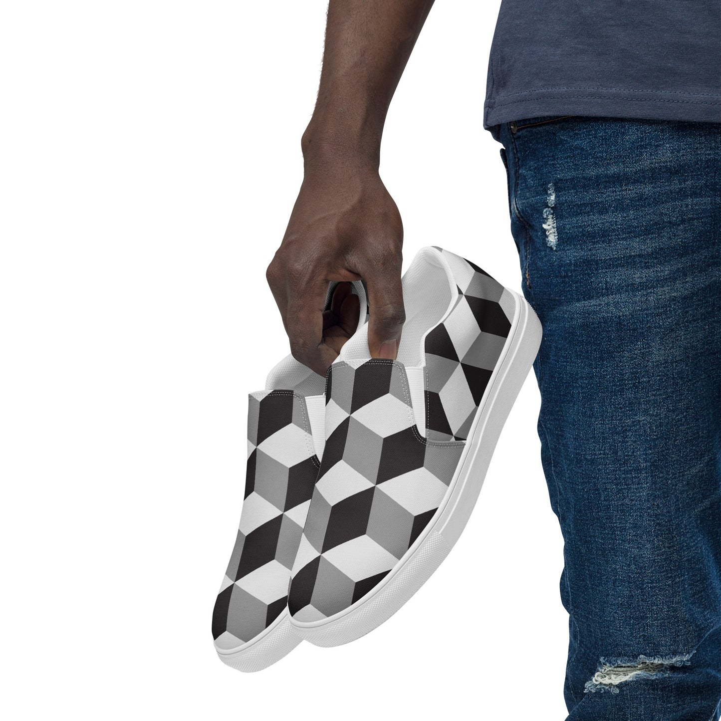 3D Men’s Slip-on Canvas Shoes