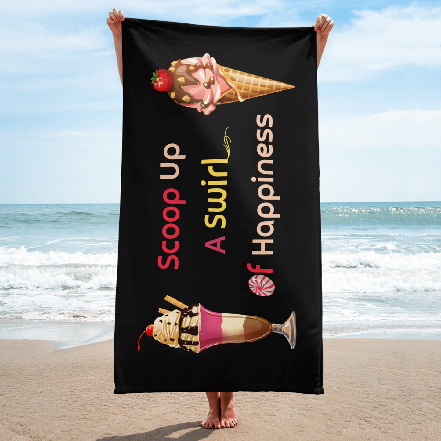 XL Ice Cream Novelty Towel