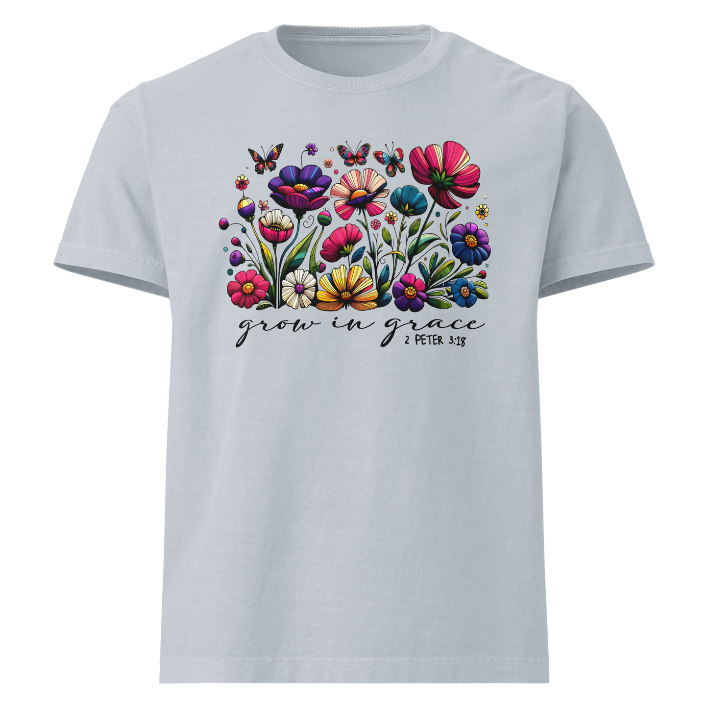 'Grow In Grace' Inspirational Women's Oversized T-shirt