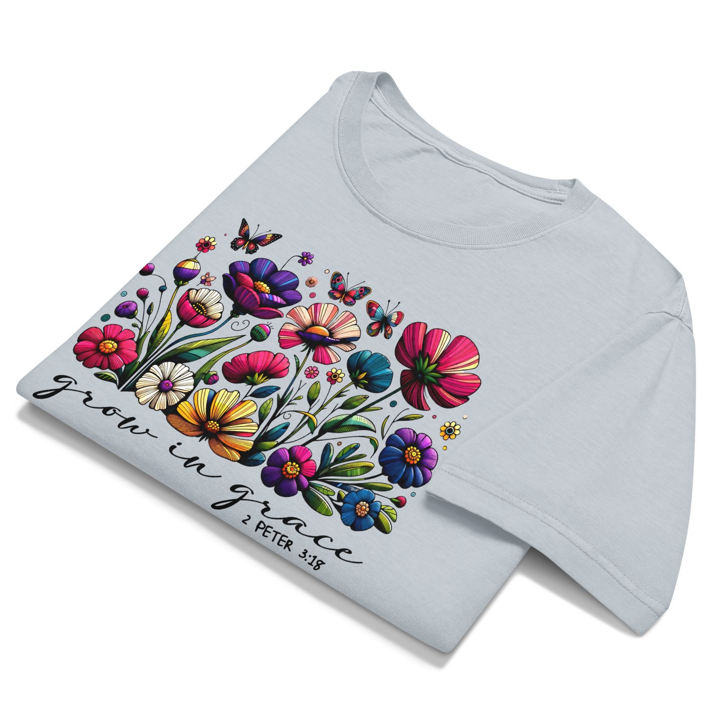 'Grow In Grace' Inspirational Women's Oversized T-shirt