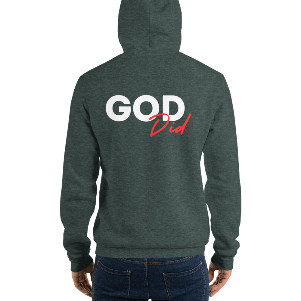 "God Did" Men's Inspirational Hoodie