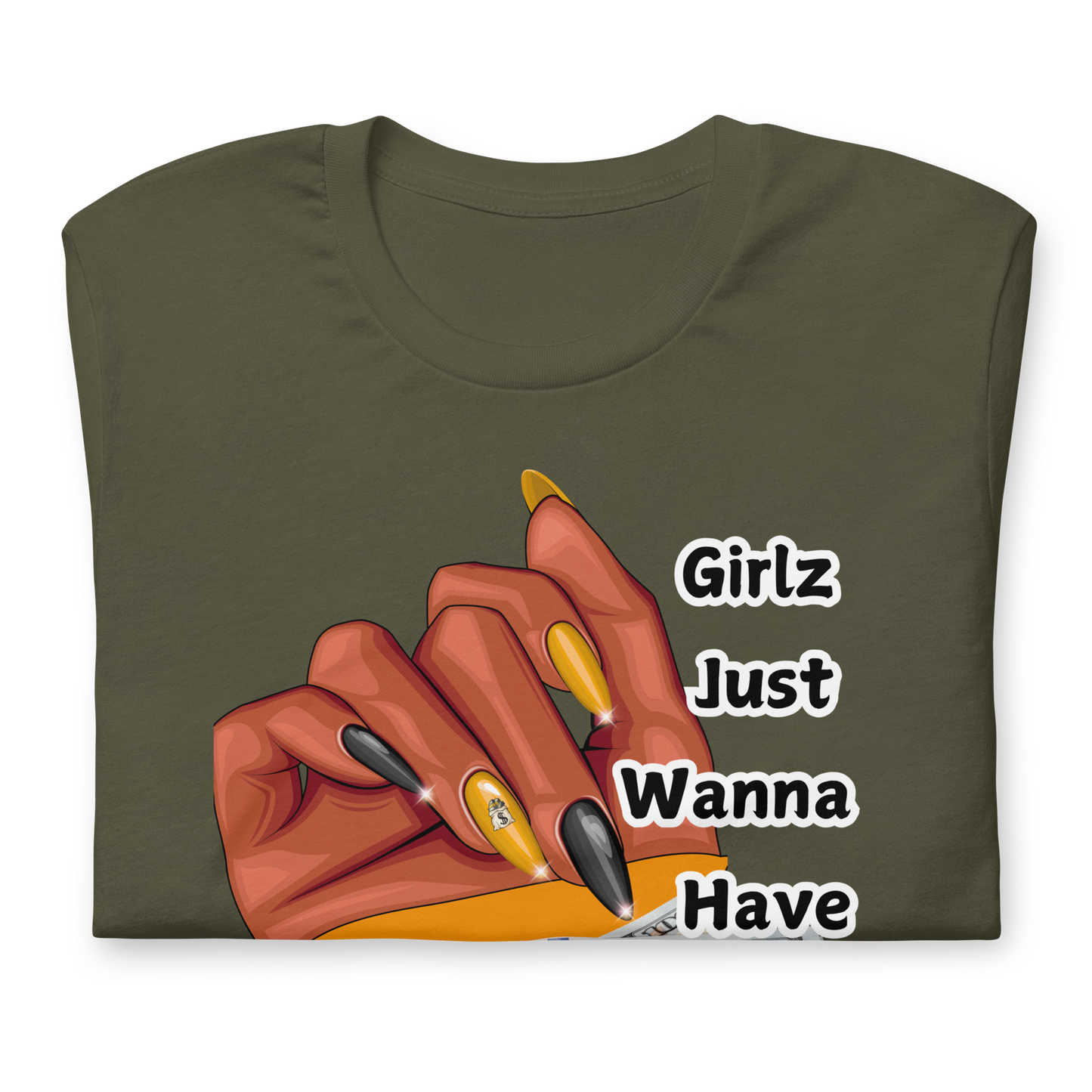 Girlz Just Wanna Have Fund$ Short Sleeve Graphic T-shirt