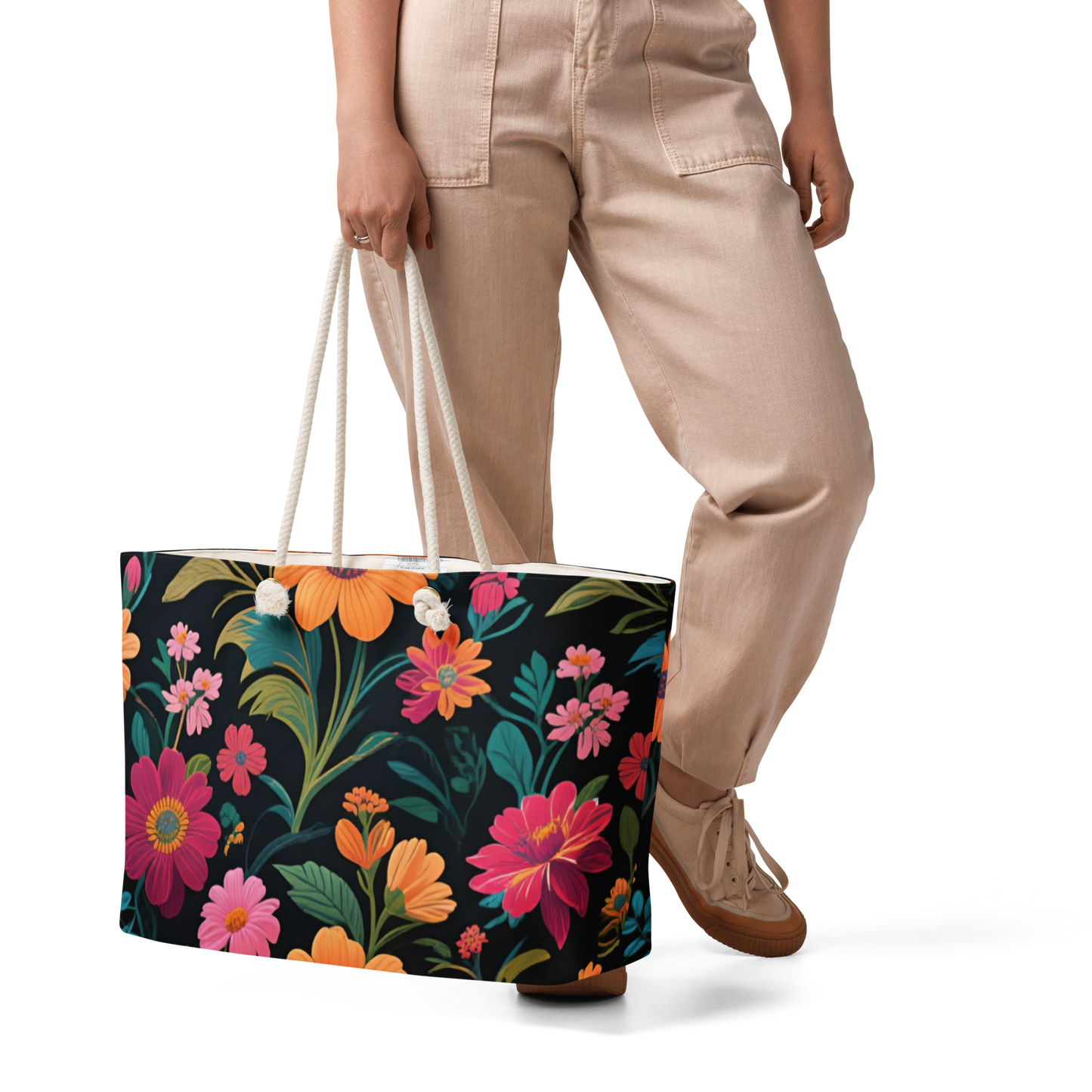 Oversized Floral Weekender Bag
