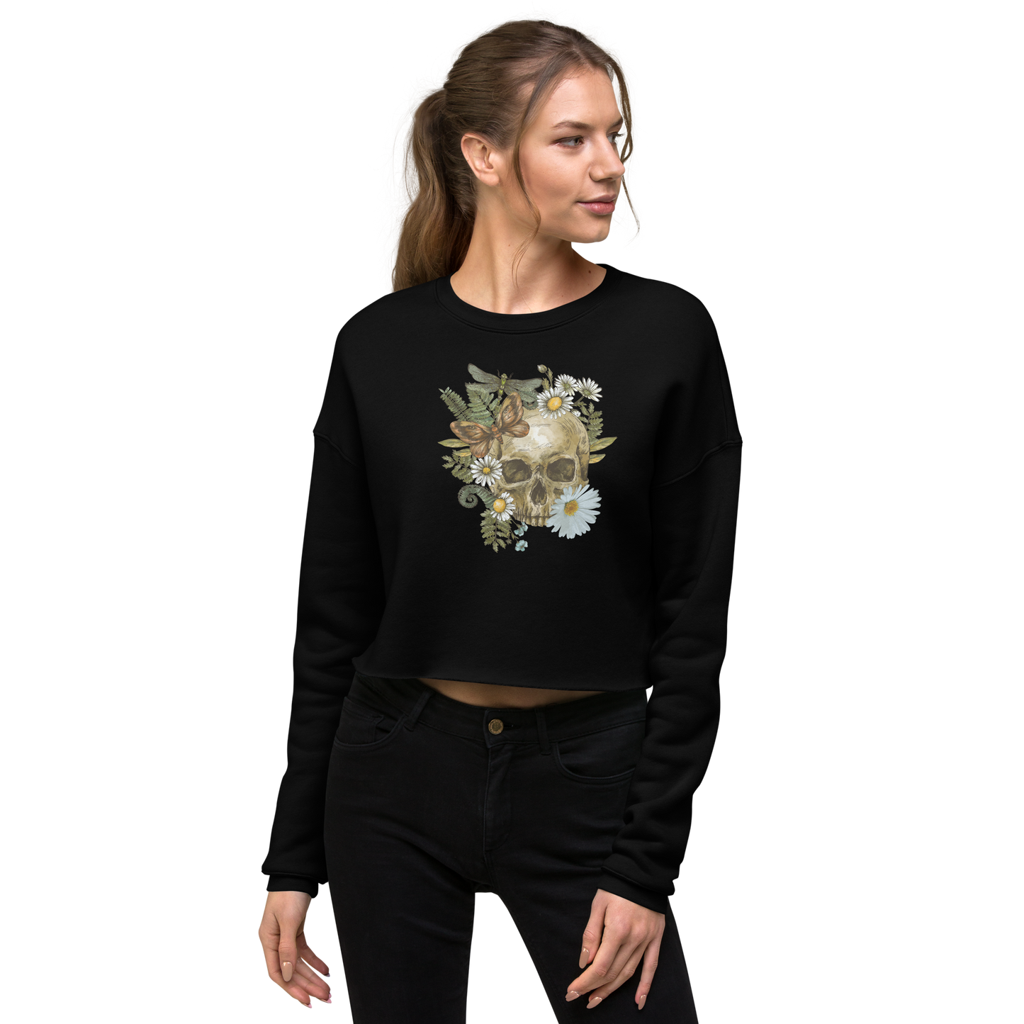 Fleece Crop Sweatshirt