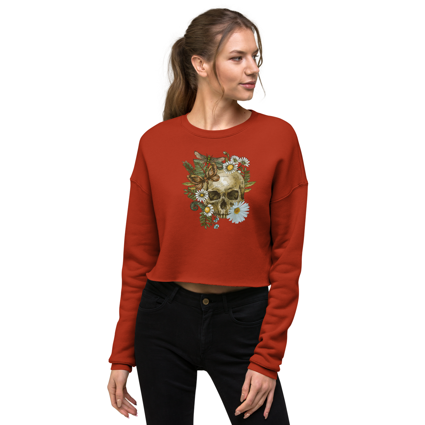 Fleece Crop Sweatshirt