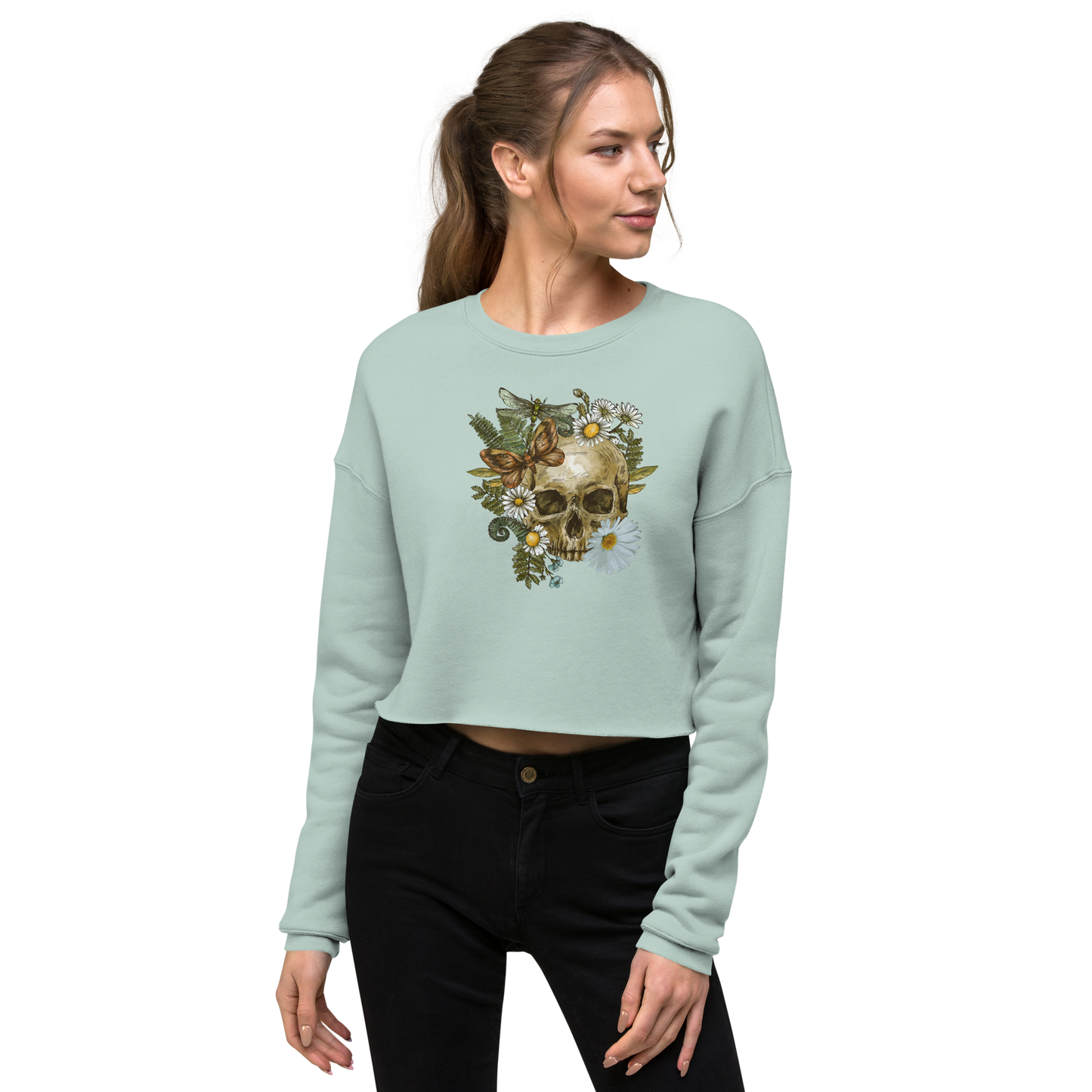 Fleece Crop Sweatshirt