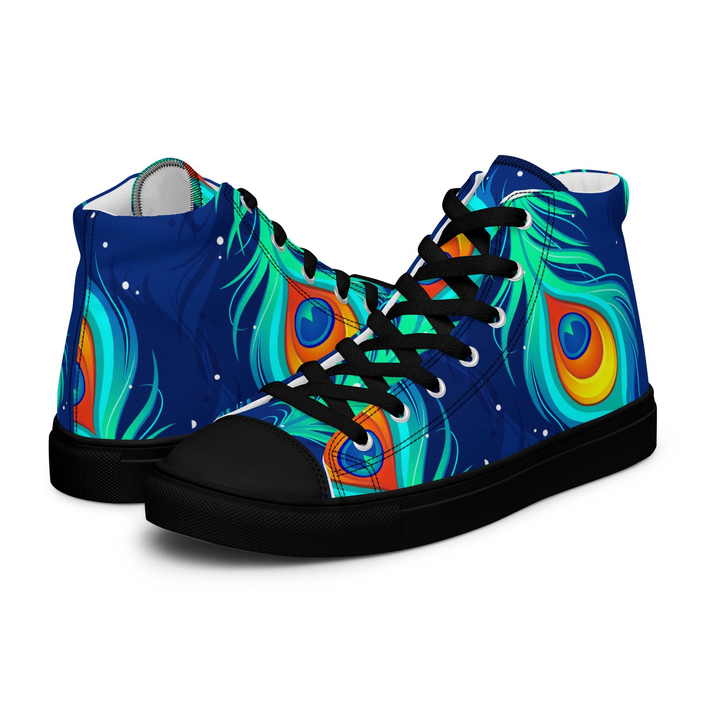 Peacock Women’s High Top Canvas Sneakers