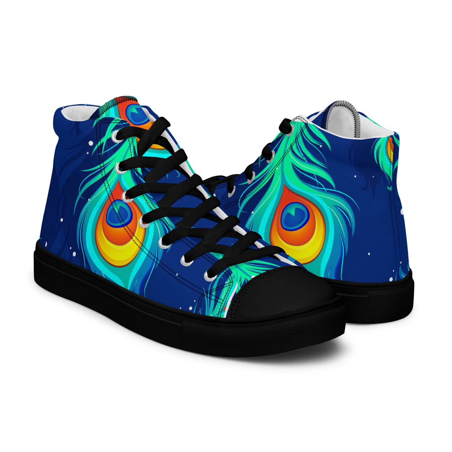 Peacock Women’s High Top Canvas Sneakers