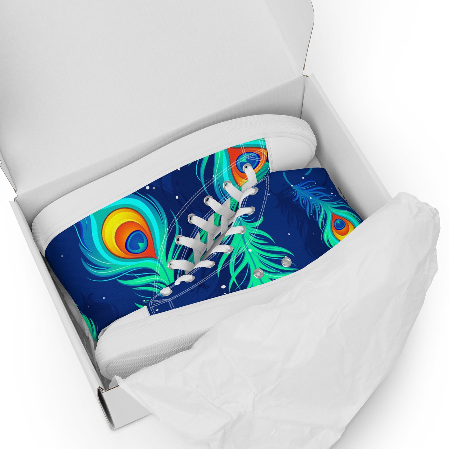 Peacock Women’s High Top Canvas Sneakers