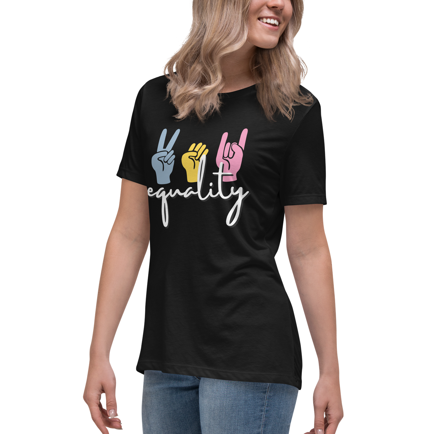 'Equality' Women's Relaxed Fit Graphic T-Shirt