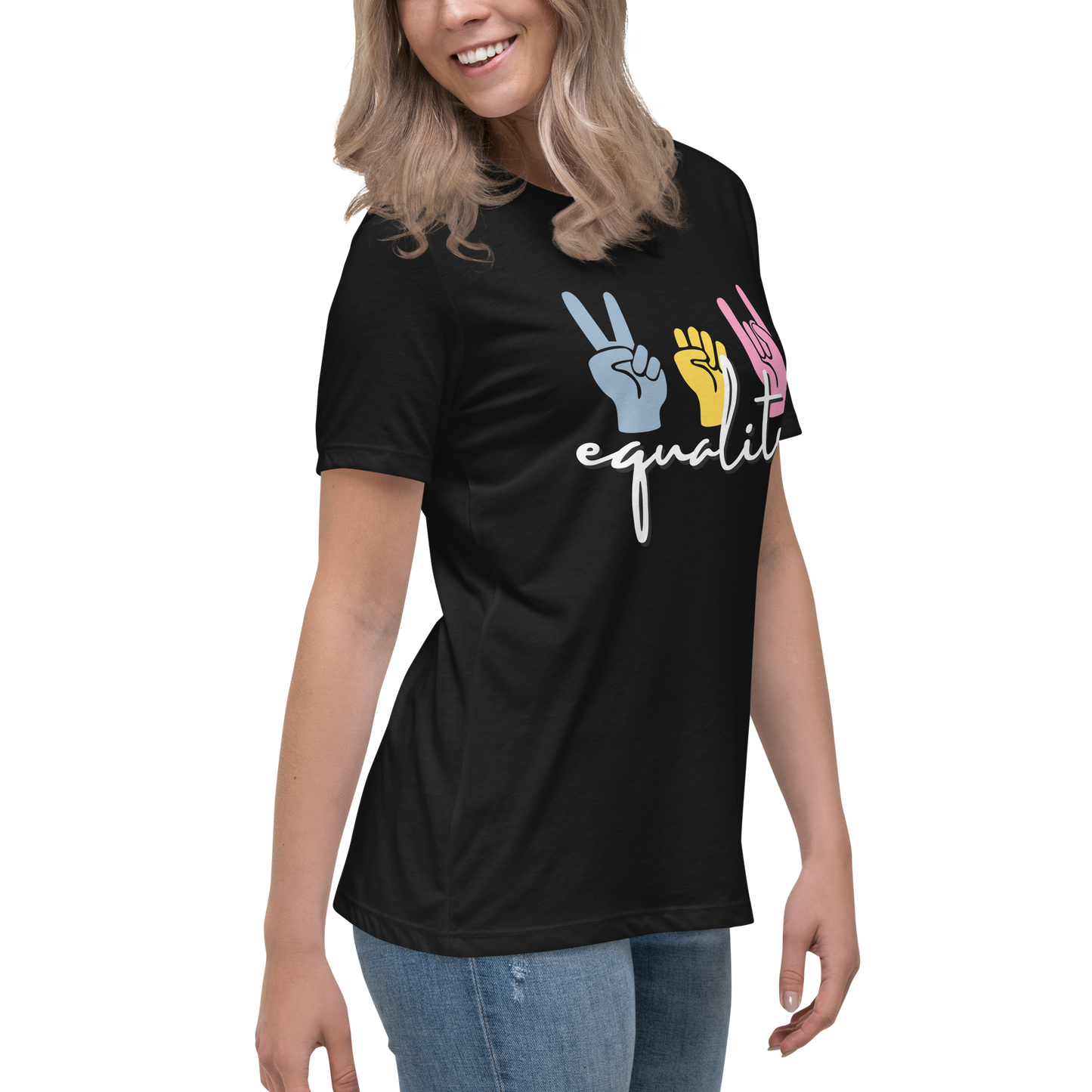 'Equality' Women's Relaxed Fit Graphic T-Shirt