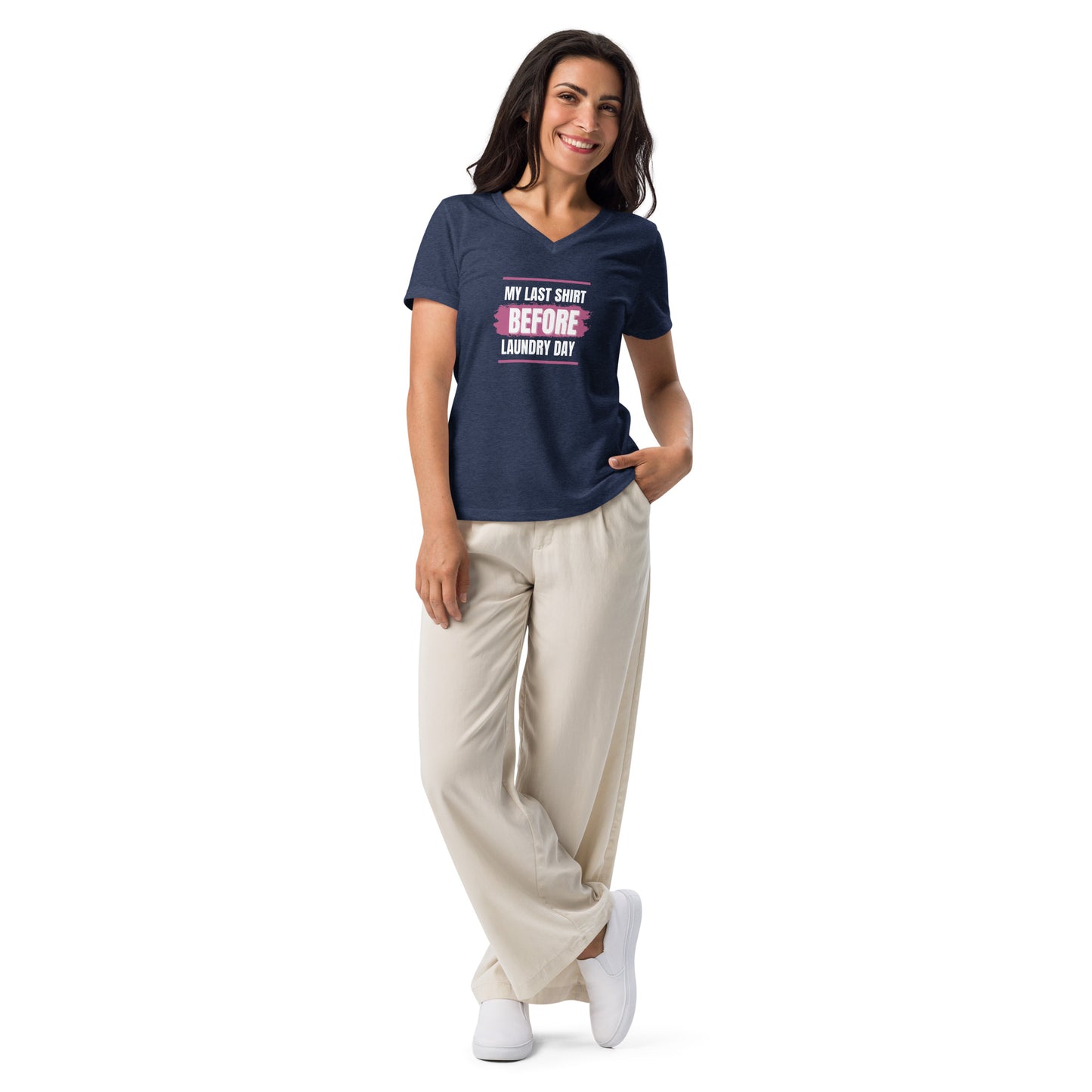Women's Graphic Relaxed V-neck T-shirt
