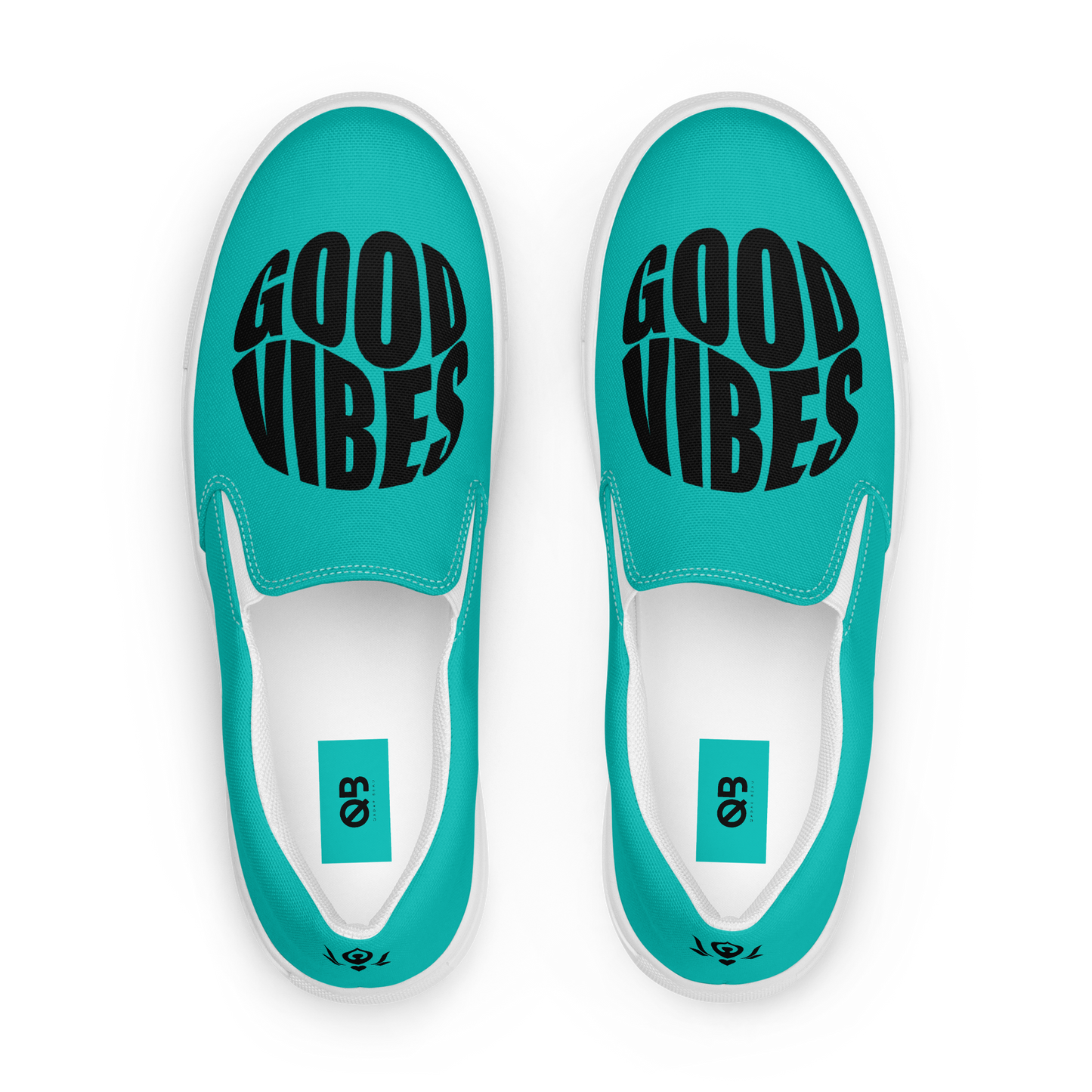 Iris Blue Women's Slip-on Canvas Shoes