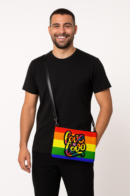 'Love Is Love' Crossbody Shoulder Strap Bag