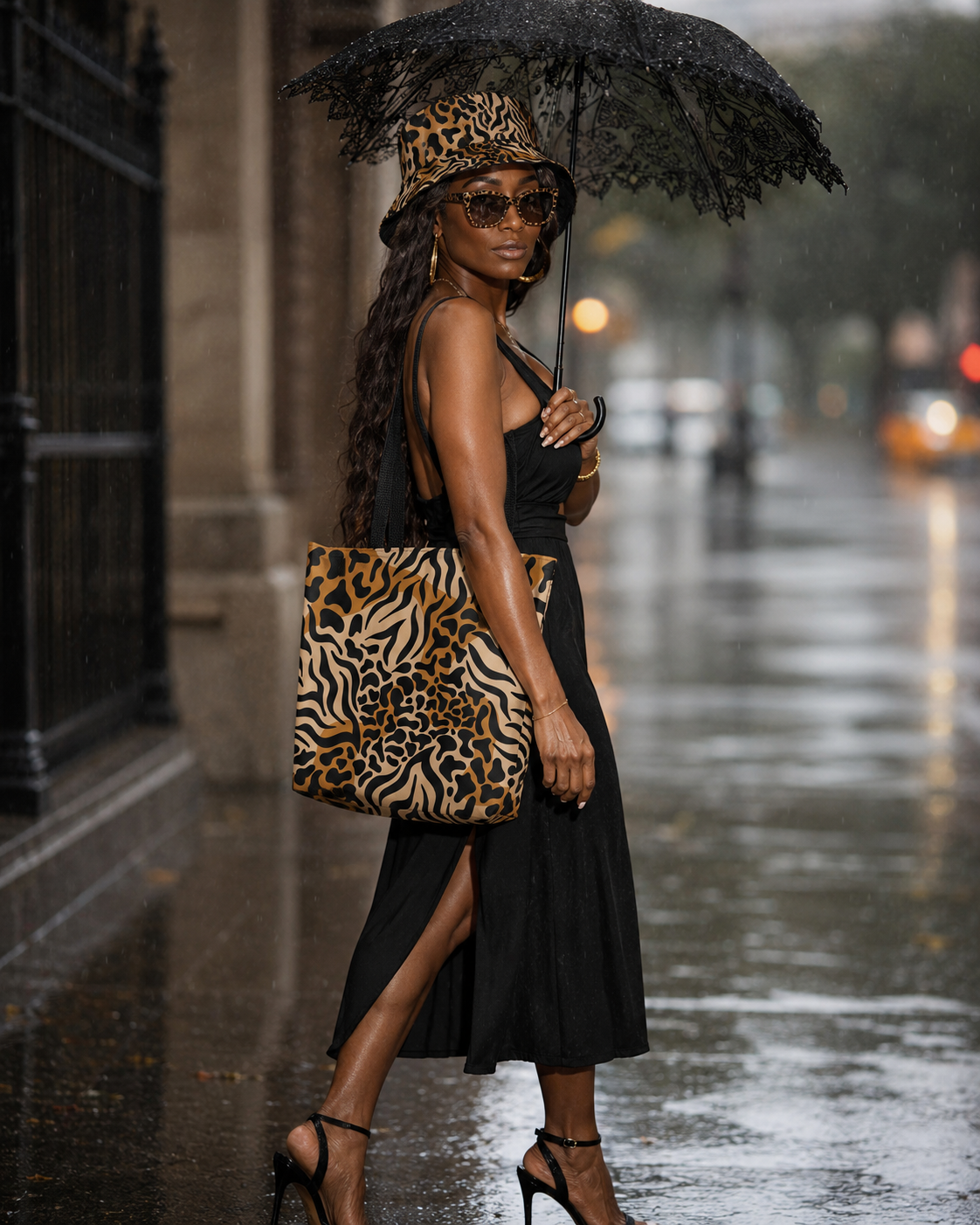Animal Print Large Tote Bag