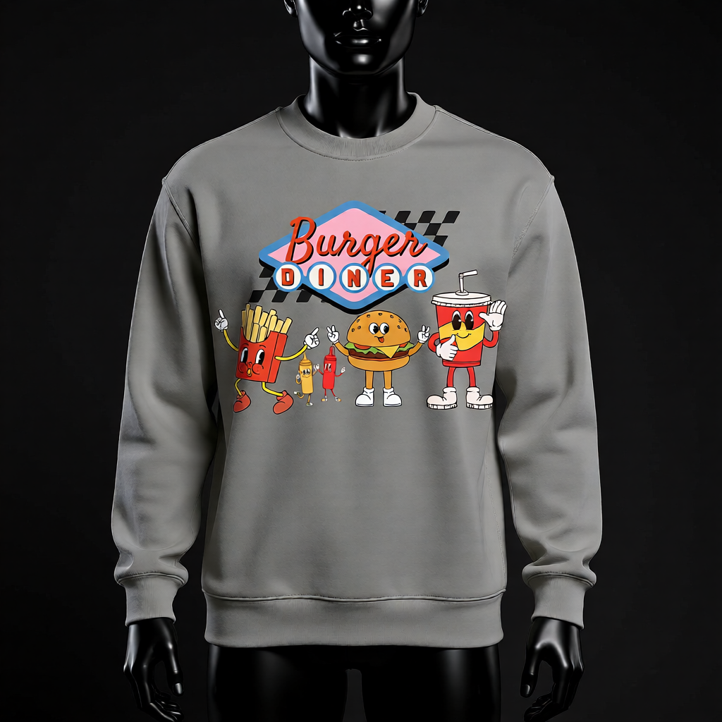 Relax Fit Crew Neck Sweatshirt