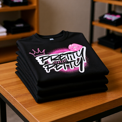 Pretty and Petty Women's Graphic T-shirt
