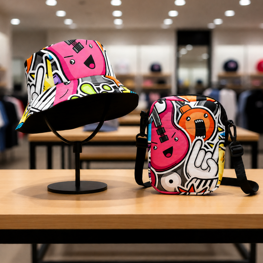 Rockstar Bundle: Reversible Bucket Hat +  Crossbody Sling