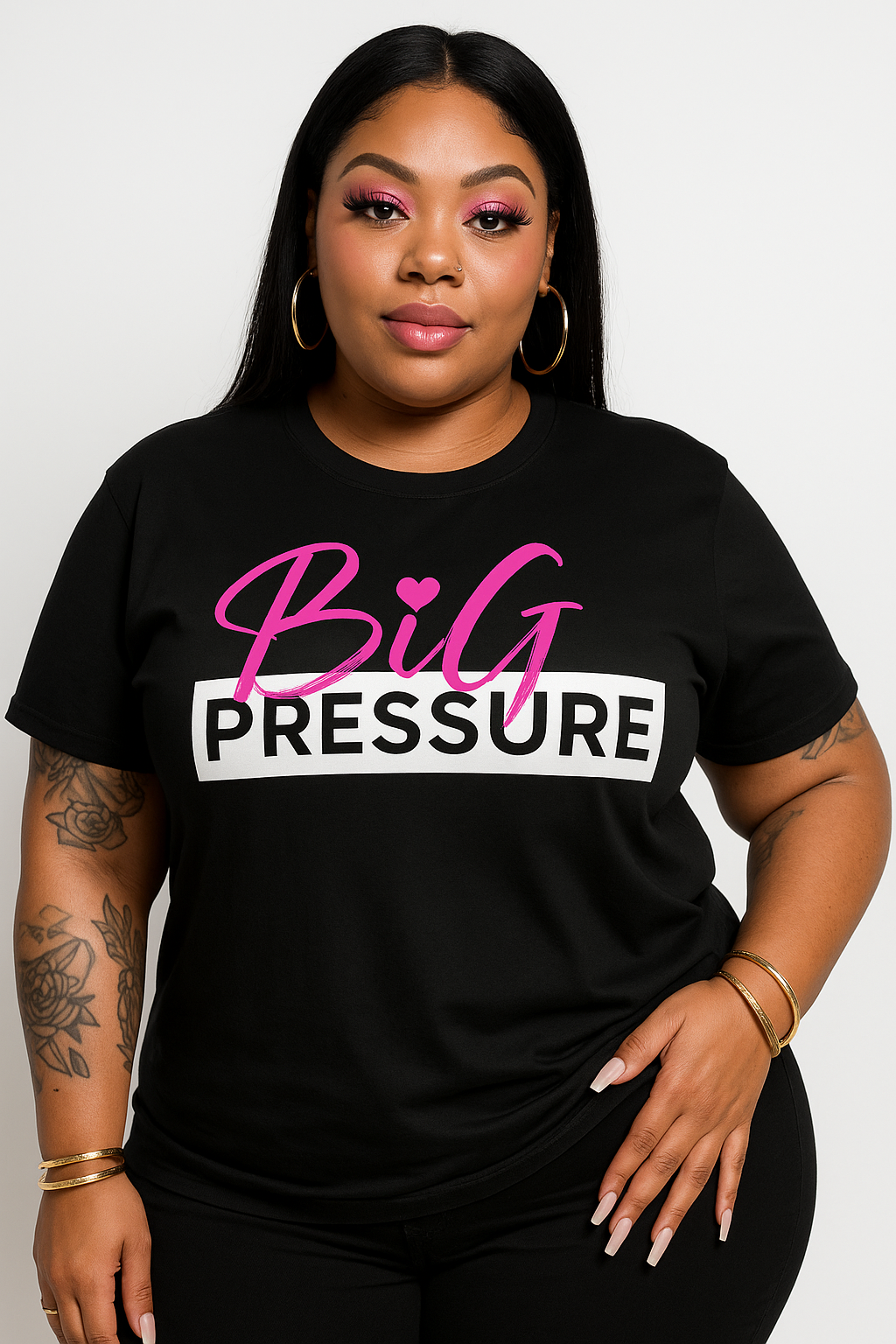 "Big Pressure' Women's Cotton t-shirt
