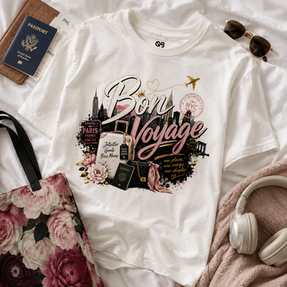 'Bon Voyage' Women's Graphic T-shirt