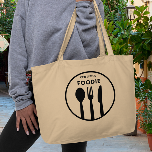 ‘Certified Foodie’ Organic Cotton Essential Tote Bag