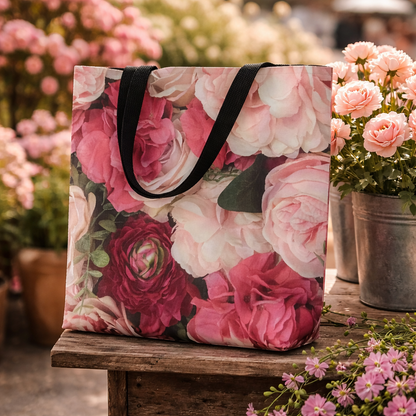 Full Bloom Floral Tote Bag 16″×20″