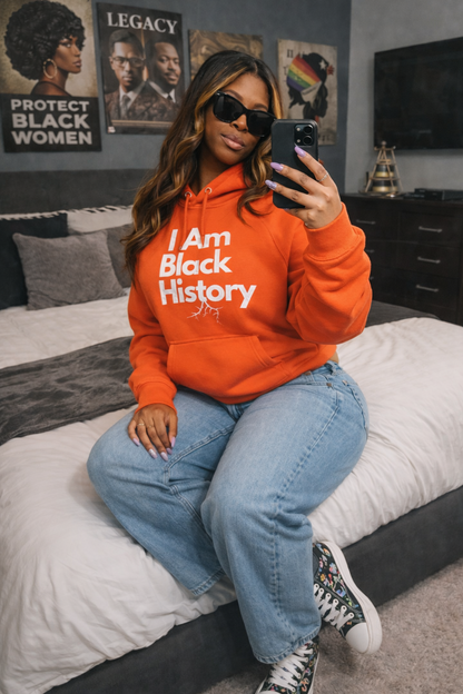 "I Am Black History" Eco Raglan Hoodie