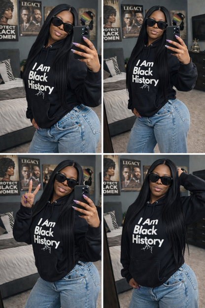 "I Am Black History" Eco Raglan Hoodie